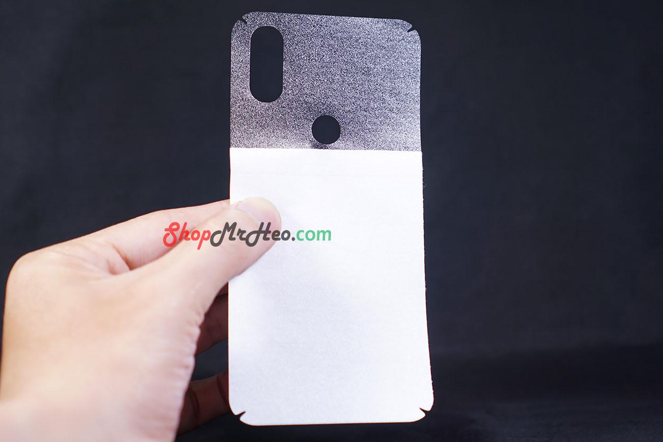 [HCM]Bộ 3 Skin Dán Mặt Lưng Vân 3D Xiaomi Mi Mix 3
