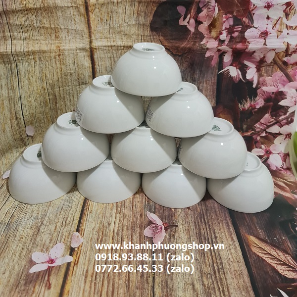 bộ 10 chén cơm sứ Minh Long 12cm - chén cơm sứ minh long 12cm