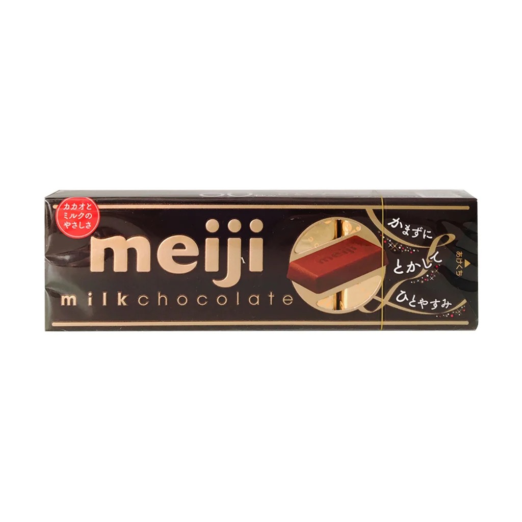 Kẹo Socola Meiji Chocolate Đen, Sữa Thanh 41g