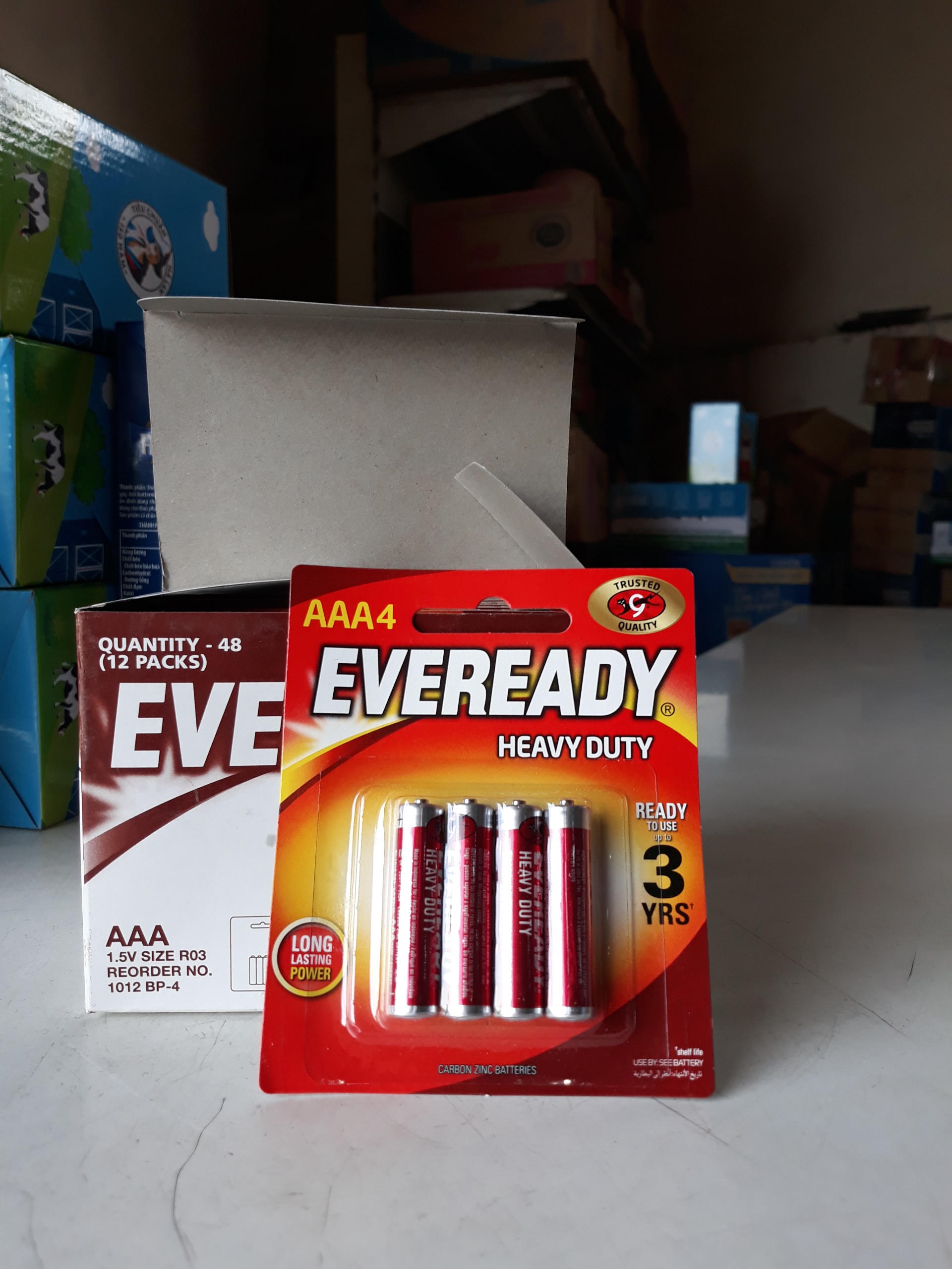 VỈ 4 PIN AAA EVEREADY 1012 BP4 [CHÍNH HÃNG]