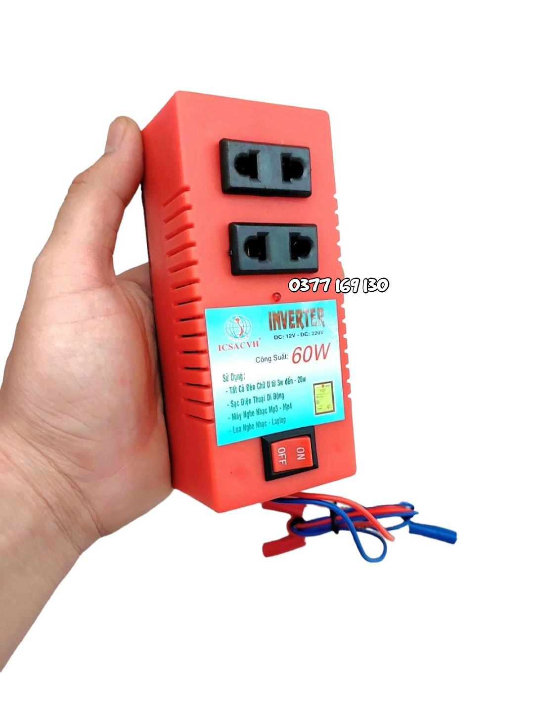 Inverter 12V ra 220V 60W