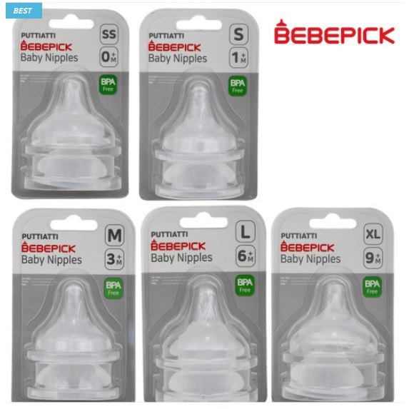 Núm Ti Bình Sữa Bebepick ( Size SS - XL )