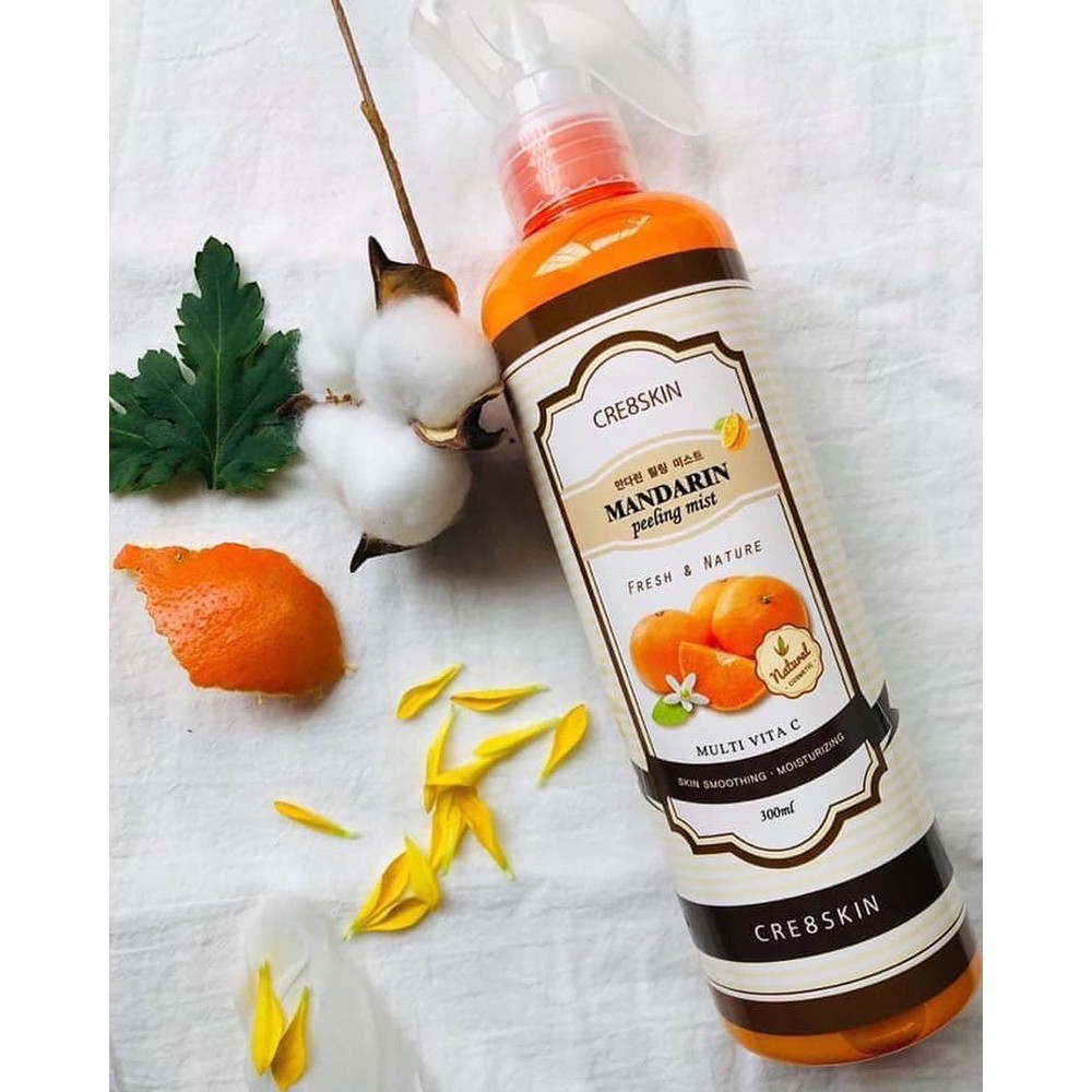[HCM]Xịt tẩy tế bào chết Cre8Skin Mandarin Peeling Mist 300ml - 5677 cam kết hàng đúng mô tả chất lượng đảm bảo an toàn đến sức khỏe người sử dụng
