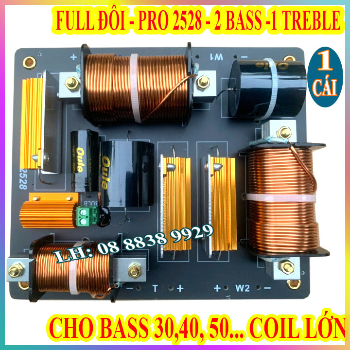 Mạch phân tần full đôi công suất lớn pro f2528 - dùng cho loa lớn - giá 1 cái