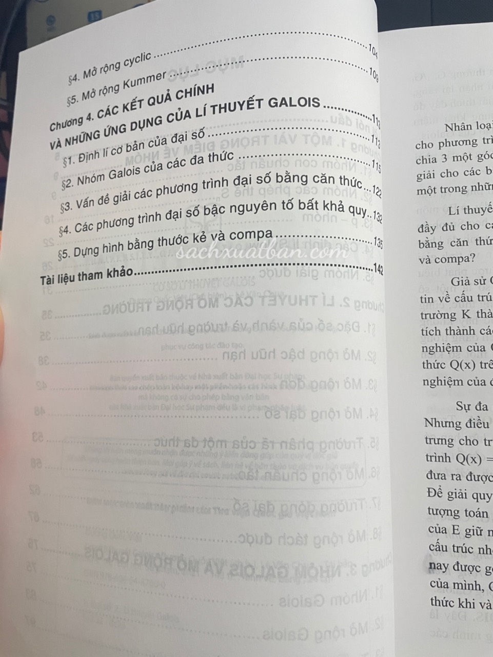 Sách Cơ sở lí thuyết Galois - NTbooks