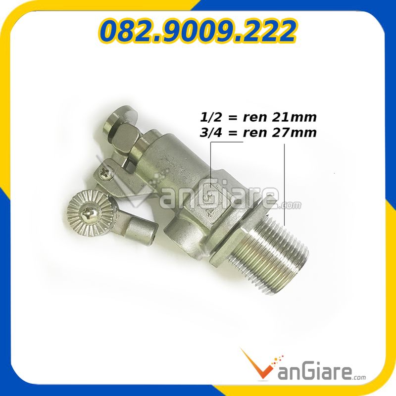 [Loại tốt] Phao cơ inox bồn nước gia đình phi 21 27 34