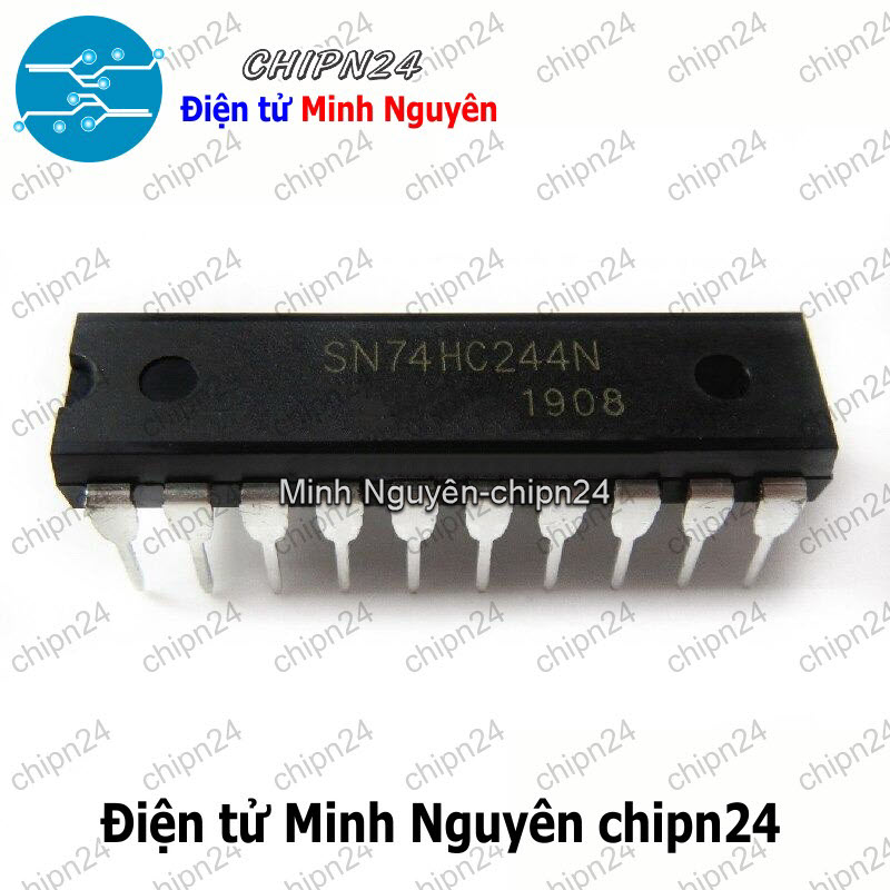 [2 con] (DIP) IC 74244 74HC244 DIP-20 (SN74HC244N) (IC Bộ đệm bát phân / trình điều khiển dòng) - HH000394