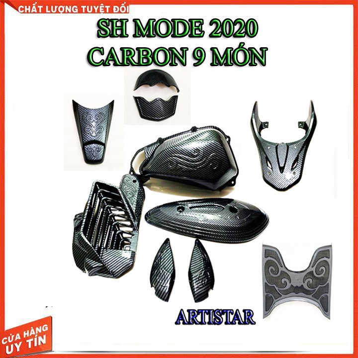 BỘ CARBON SH MODE 2020 - 2021 ARTISTAR GỒM 9 MÓN ( NHƯ HÌNH ĐẠI DIỆN)