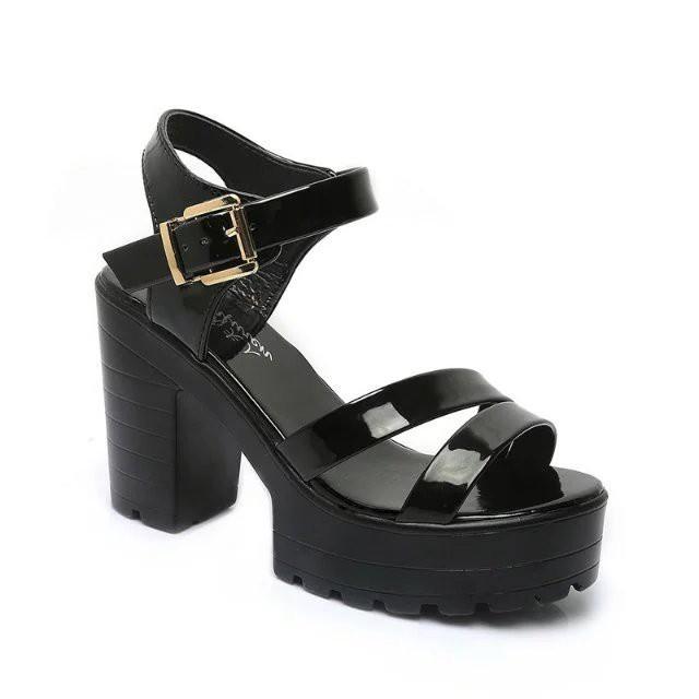 Sandal đế thô cao 10 cm chống đau chân