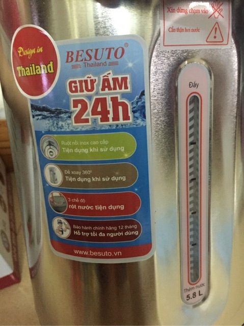 BÌNH THỦY ĐIỆN BESUTO 4,8LÍT