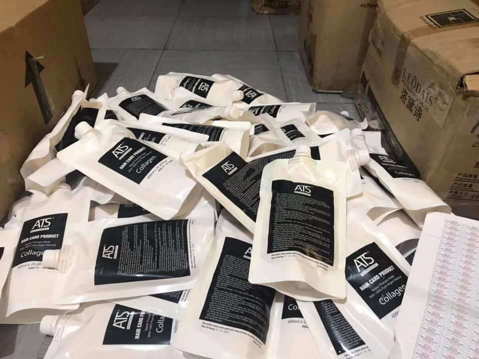 [ Tặng Mũ Ủ ] Hấp Siêu Mềm Mượt Phục Hồi Tóc Hư Tổn ATS 600ML