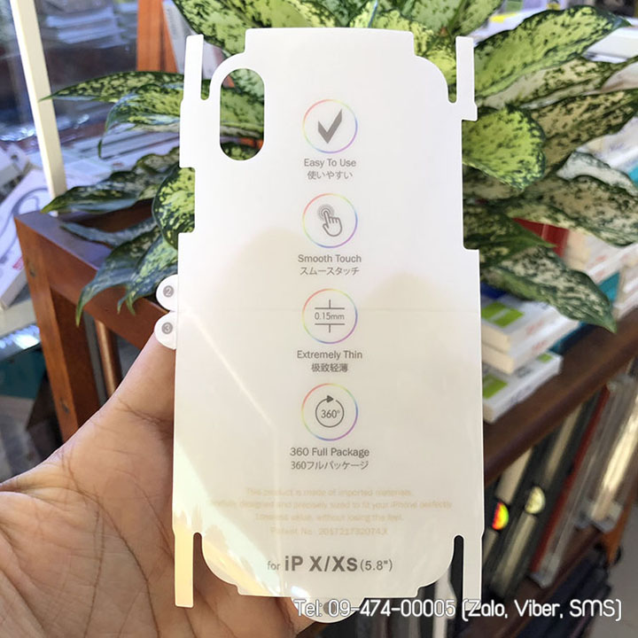 Bộ Miếng Dán PPF Mặt Trước và sau Cho điện thoại iphone