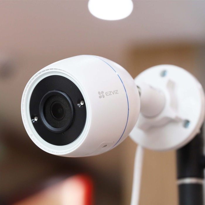 Camera IP/Wifi Ezviz H3C 2MP - Tầm quan sát đêm, Hồng Ngoại Lên Tới 30M- Chuẩn Chống Nước ip67- Hỗ trợ mic thu âm, thuật toán khử tạp âm - Phù Hợp Lắp Đặt Ngoài Trời -TQT