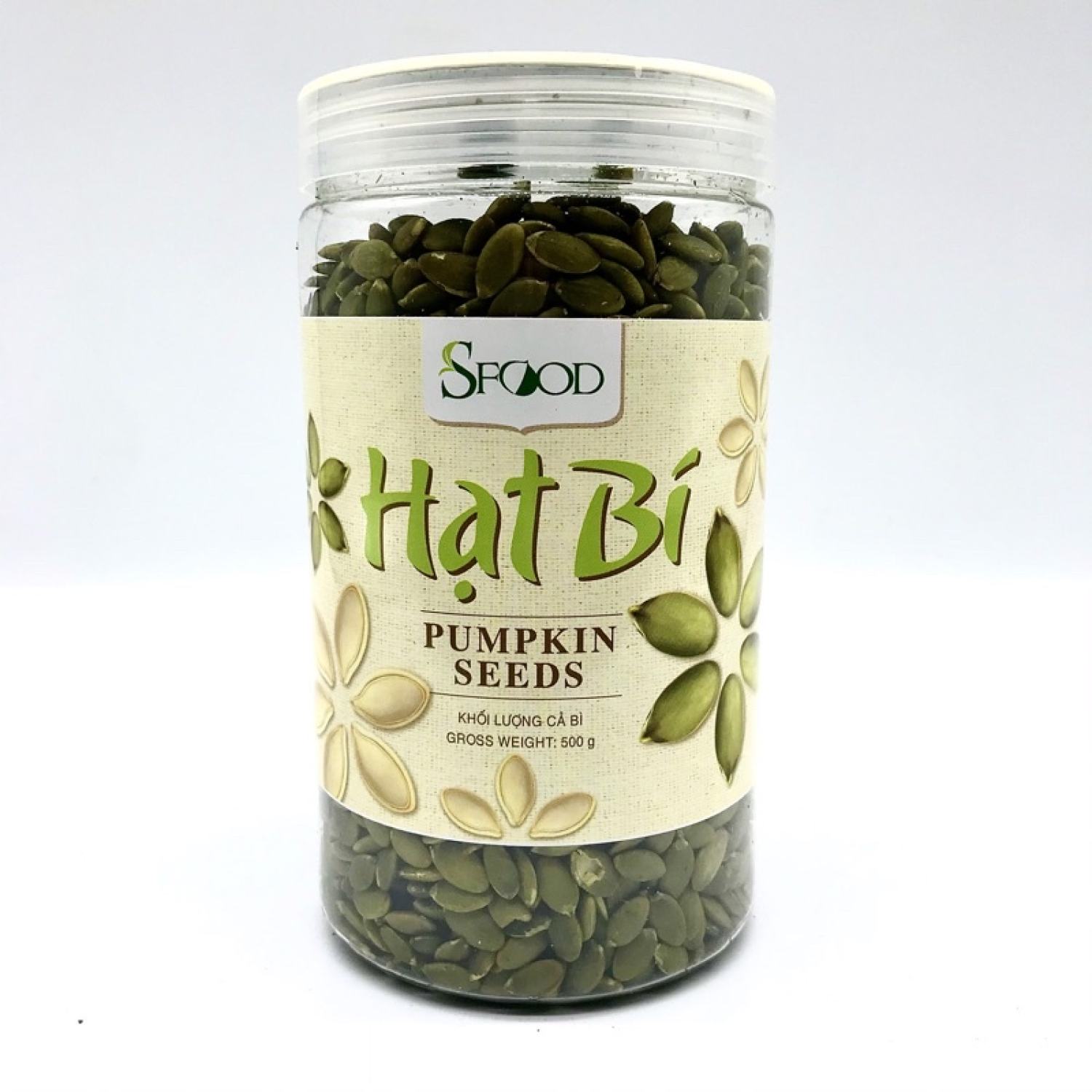 Hạt bí tách vỏ Sfood 500gram