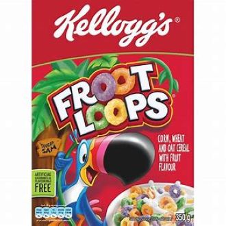 Ngũ Cốc Vòng Tròn Nhiều Màu Froot Loops Kellogg's 300g