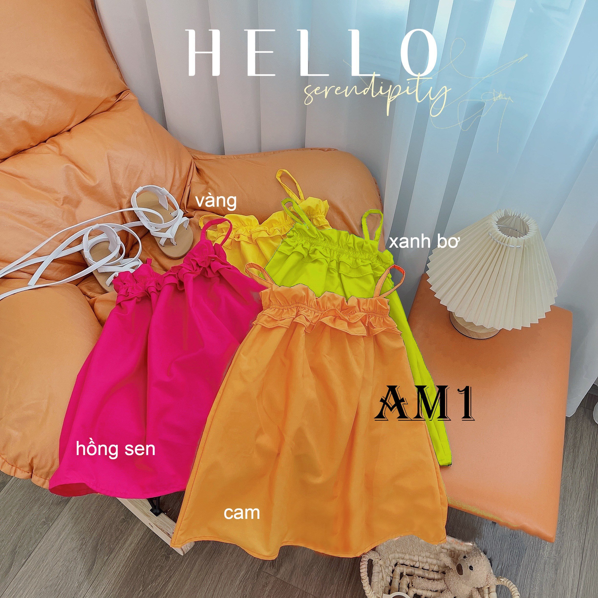 [Hoàn tiền  6%] (8-34kg) Váy 2 dây bé gái bèo ngực màu sắc rực rỡ cho bé TB45 TN46