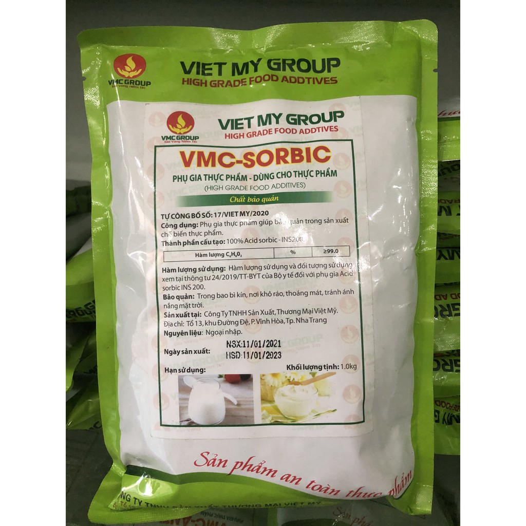 PHỤ GIA BẢO QUẢN THỰC PHẨM VMC SORBIC