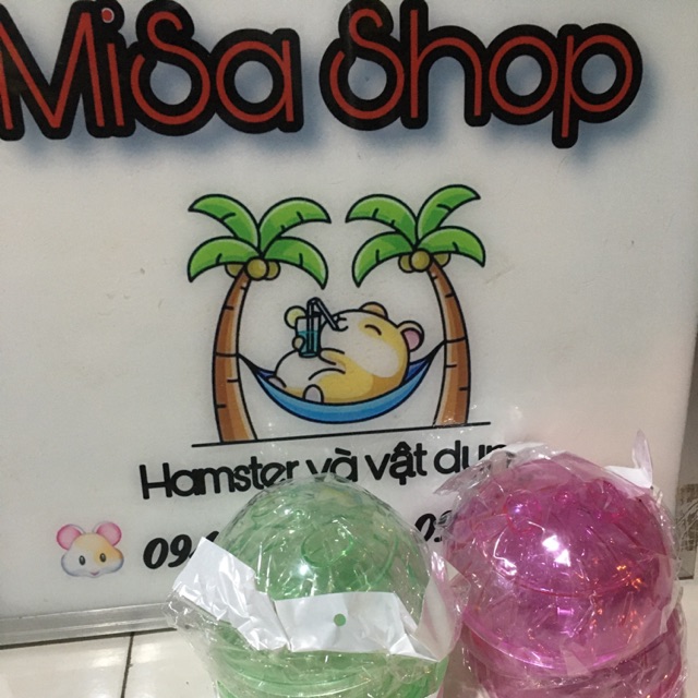 Banh chạy mika cho hamster (13cm) - Trắng - Không đế
