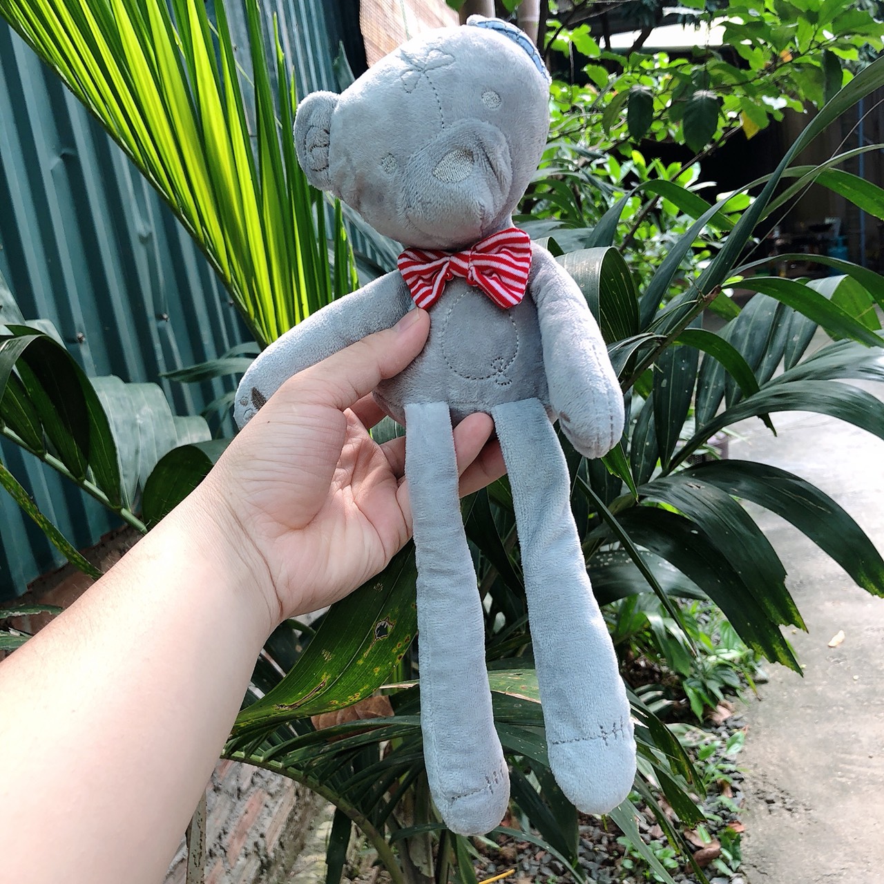 thỏ bông cầm tay cho bé
