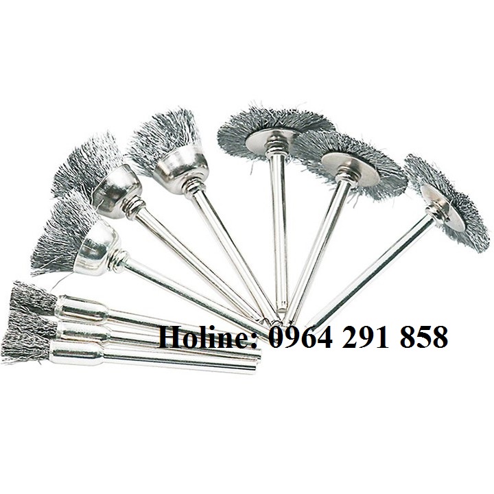 Chổi đồng đánh gỉ và làm sạch trục cốt 3mm