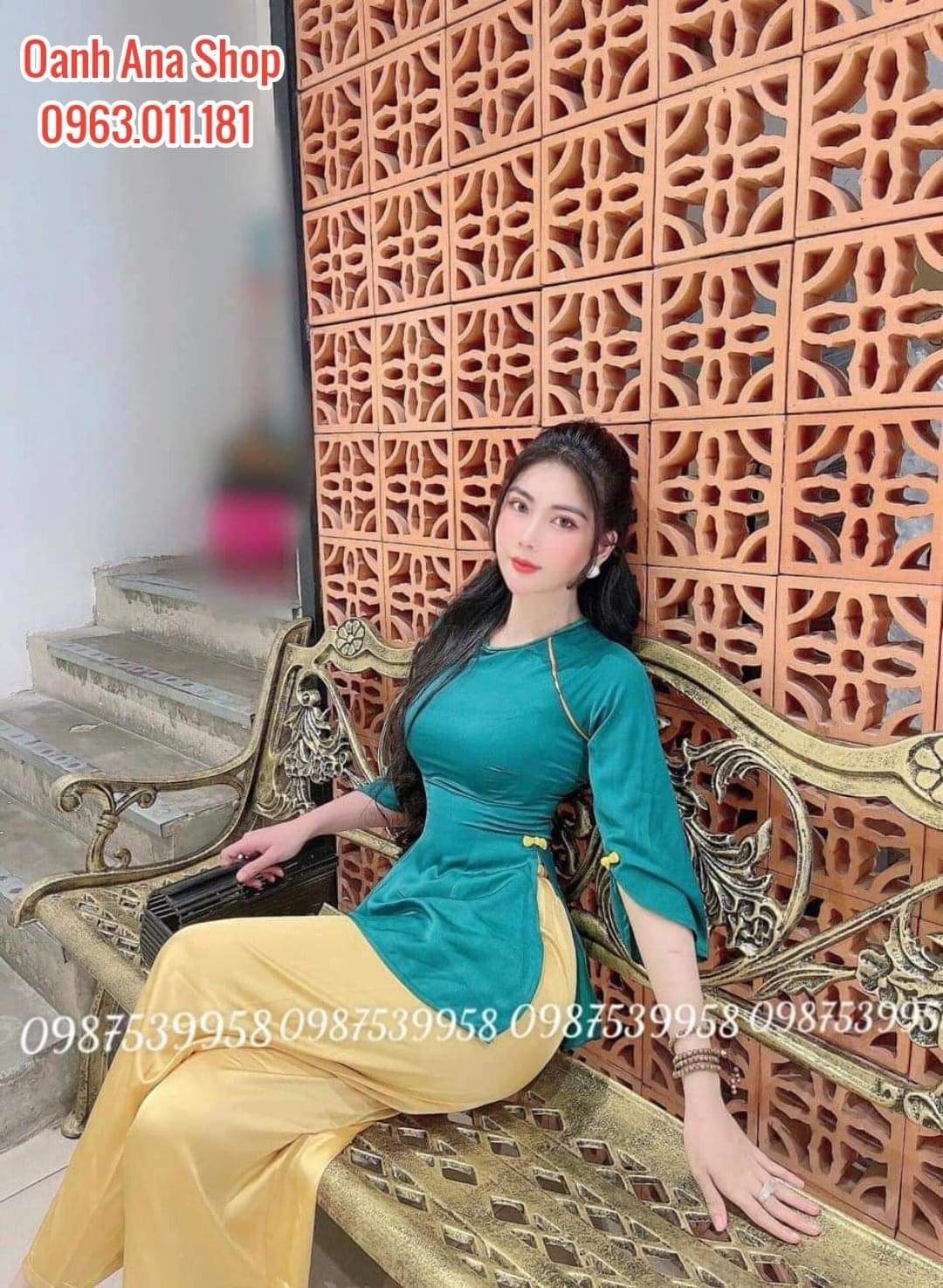 Đồ lam đi chùa nút tàu vải lụa cao cấp sang trọng
