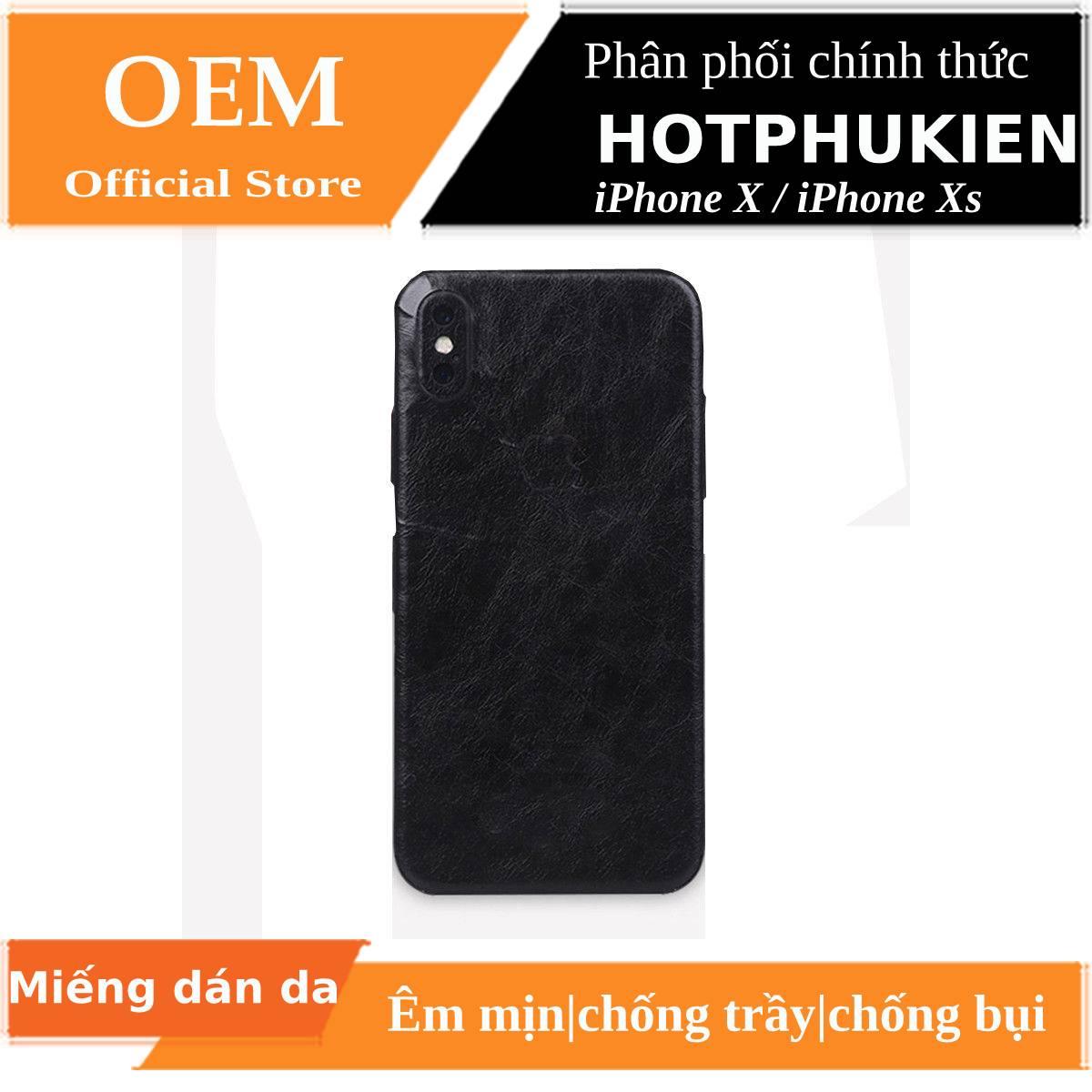 [HCM]Miếng dán da mặt lưng cho iPhone X / iPhone Xs sang trọng bảo vệ 360 độ chống trầy xước - Phân phối bởi Hotphukien