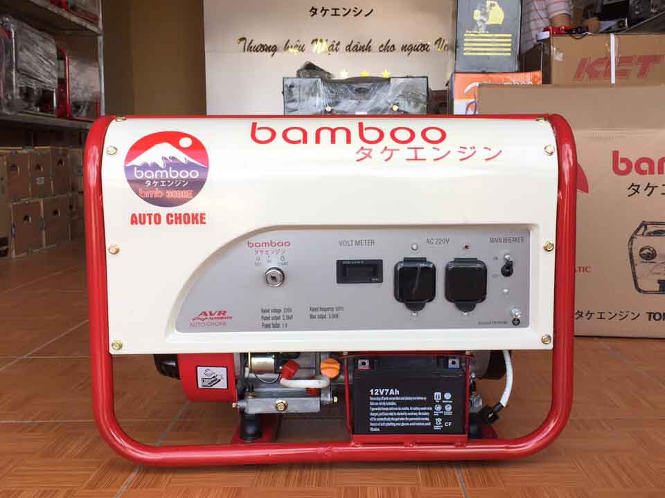 Máy Phát Điện Chạy Xăng 3kw Bamboo 3800E