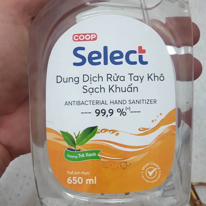 [HCM]Dung Dịch Rửa Tay Khô Select 650ml (Diệt sạch khuẩn)