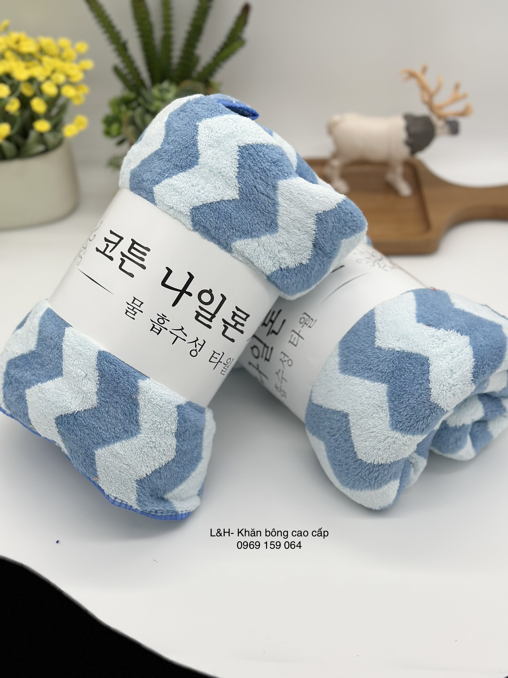 Khăn tắm lông cừu, KT 50x100cm, sóng to