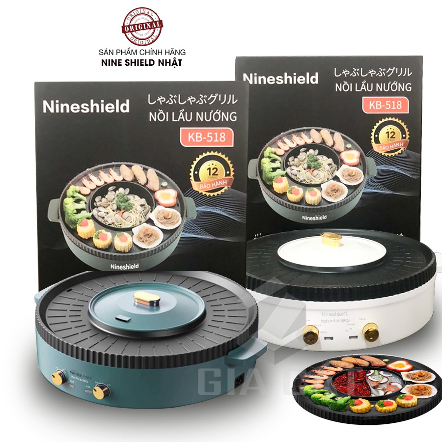 Nồi Lẩu Nướng Đa Năng Phong Cách Hàn Quốc KB-518, Nồi Lẩu Nướng Đa Năng công xuât lớn tiết kiệm điện năng phù hợp cho hộ gia đình 5-6 người sử dụng.an toàn khi sủ dụng dễ dàng lau chùi Bh 12 tháng Bến thành Store