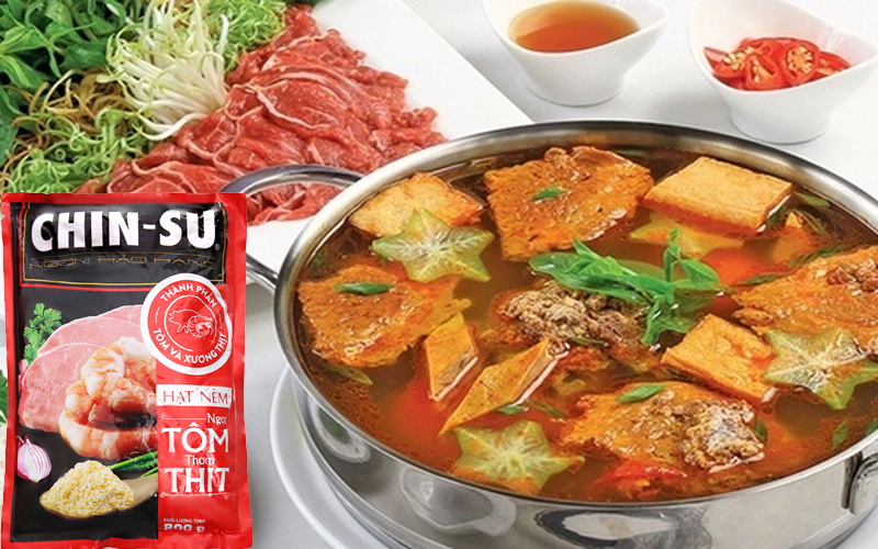 Hạt Nêm Chinsu Ngọt Tôm Thơm Thịt Túi 500g/ 1.8kg