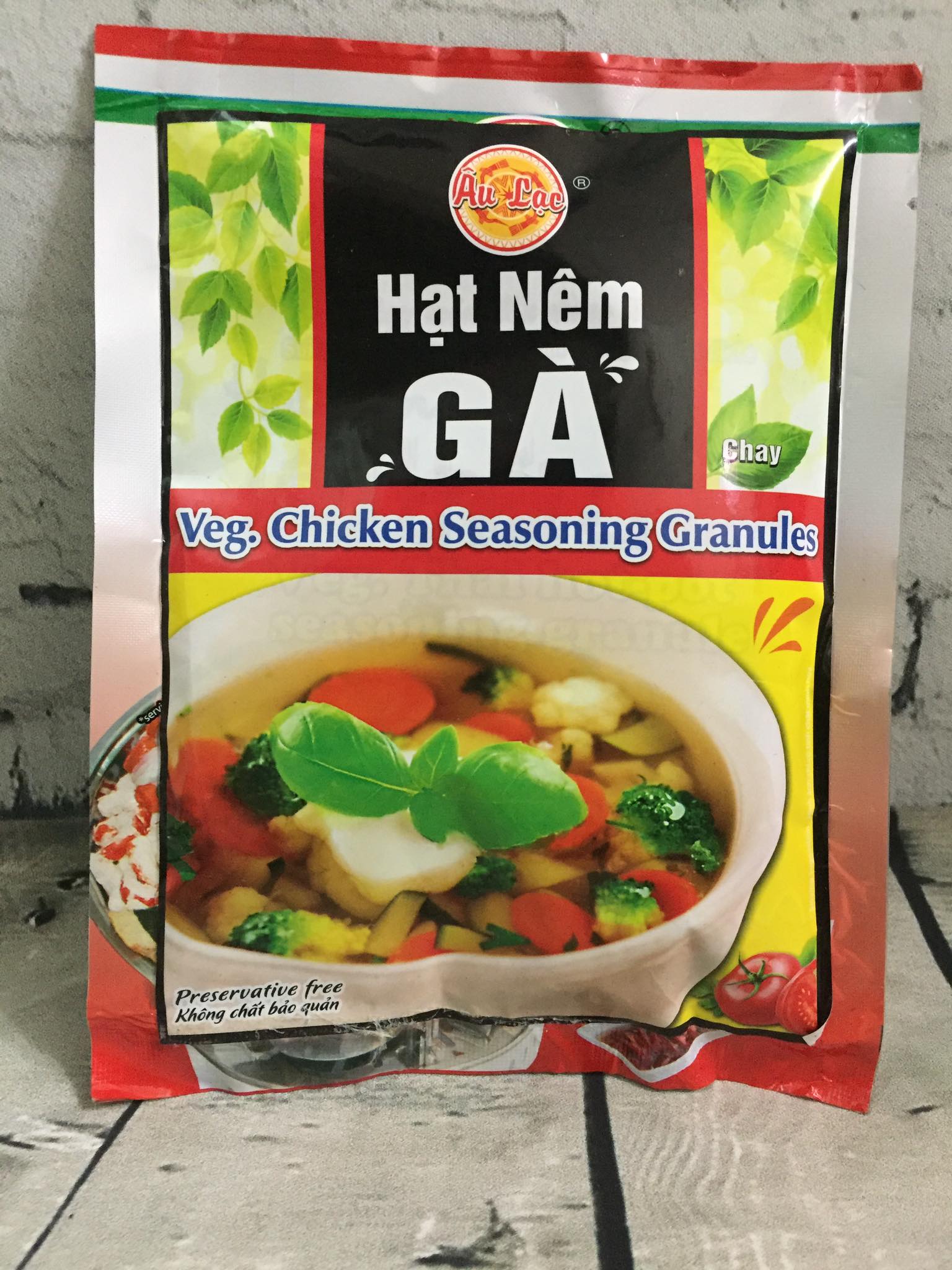 [HCM]Hạt Nêm Gà Chay Âu Lạc - Gói 90Gam