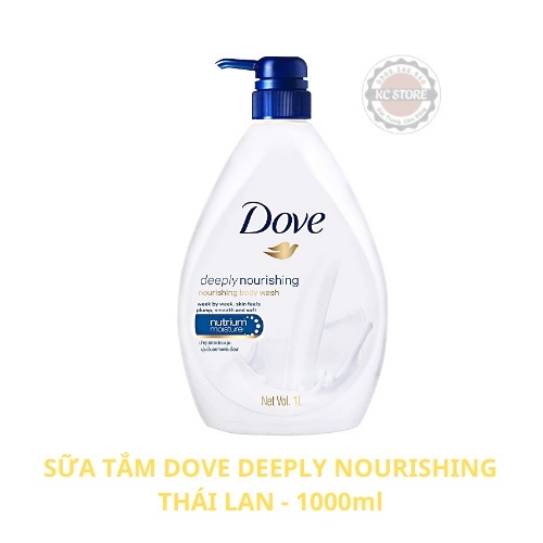 [Tặng 2 miếng mặt nạ cao cấp] SỮA TẮM DOVE DEEPLY NOURISHING THÁI 1000ML