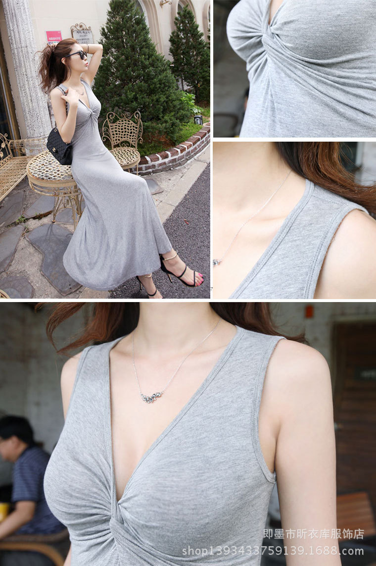 Đầm Maxi thun dài hàng nhập DB32
