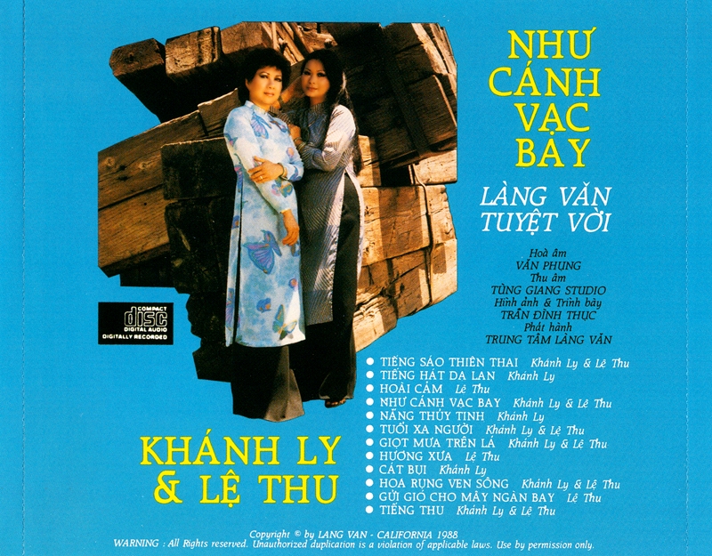 [MDCD] Bộ 3 Đĩa CD Phono Khánh Ly Lệ Thu Tuyển Chọn