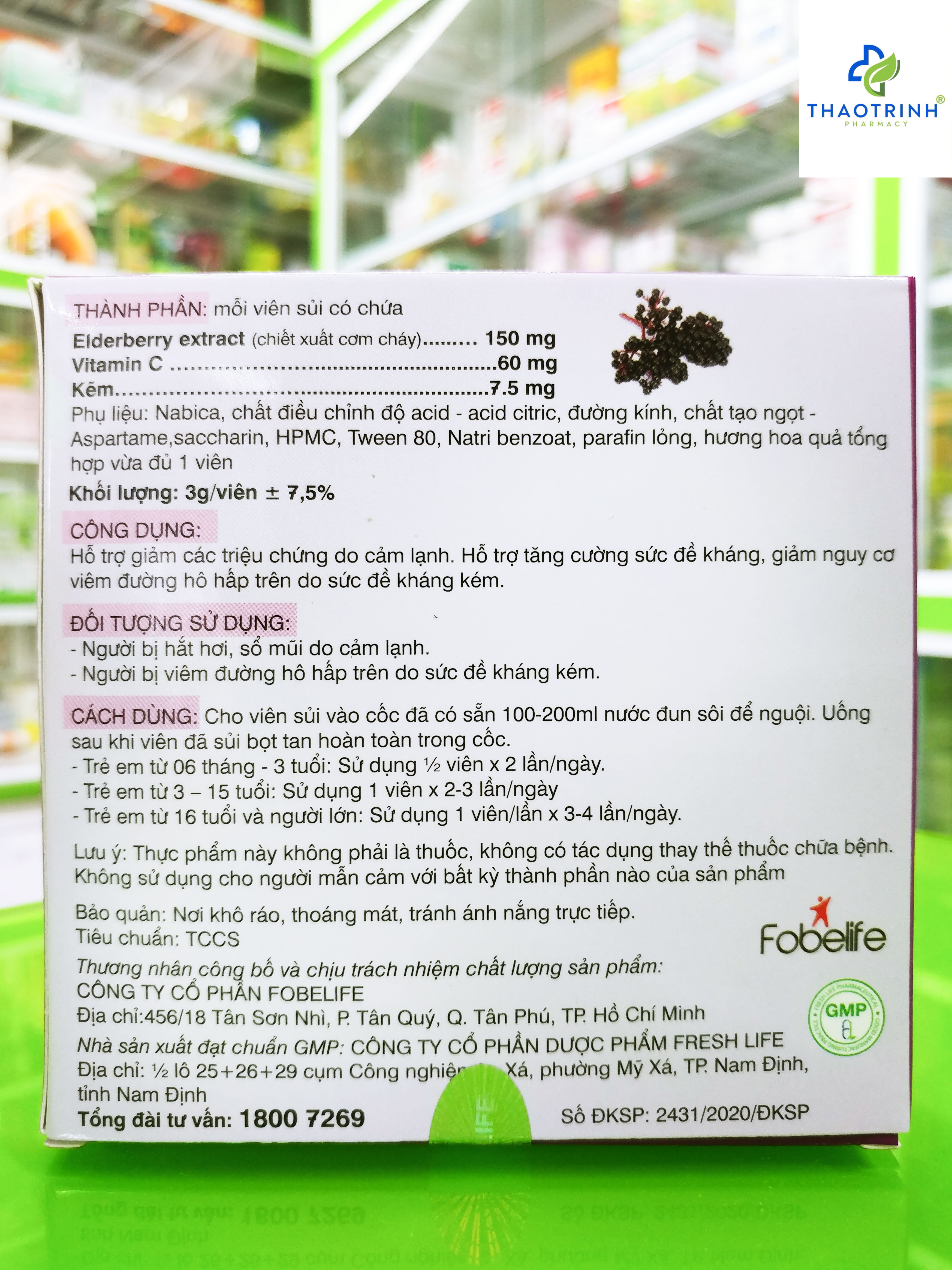 [HCM]VIÊN SỦI FOFLUU Fobelife (Hộp 20 viên)