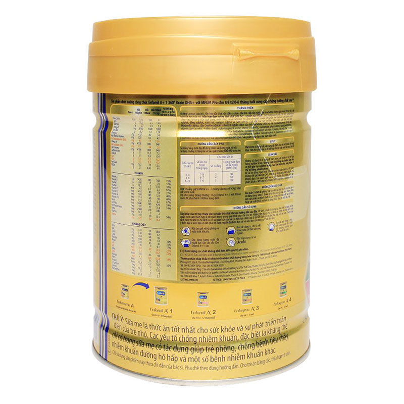Sữa bột Enfamil A+ 1 DHA+ MFGM Pro lon 830G (trẻ 0-6 tháng) date luôn mới