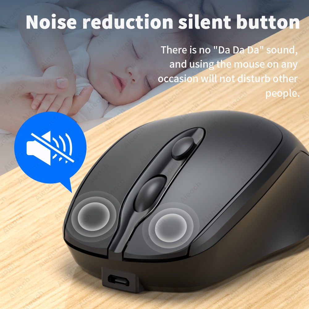 Chuột không dây Ergonomic Wireless Bluetooth Cho Văn Phong/Game thủ