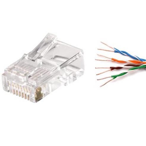 Hạt mạng, Đầu Bấm Mạng RJ45 👉👉 bịch 100 Cái