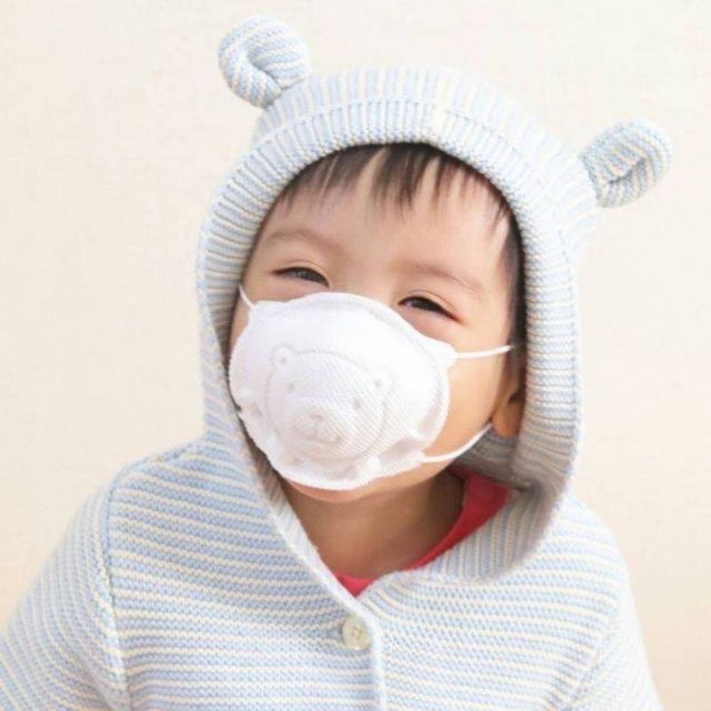 Set 3 khẩu trang gấu cho bé thương hiệu Kichi