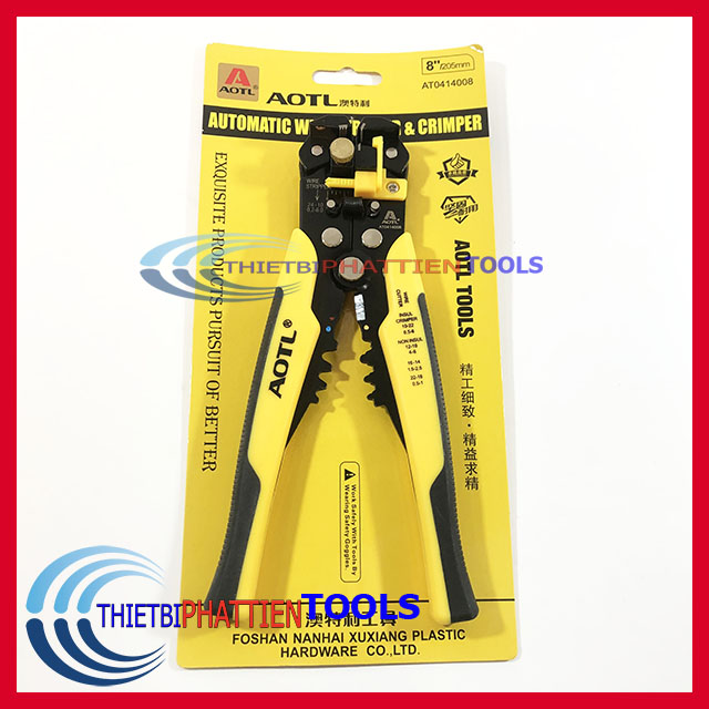 [HCM]kềm Tuốc Dây Kìm tuốt dây điện tự động bấm cốt cắt cáp đa năng AOTL Chất Lượng