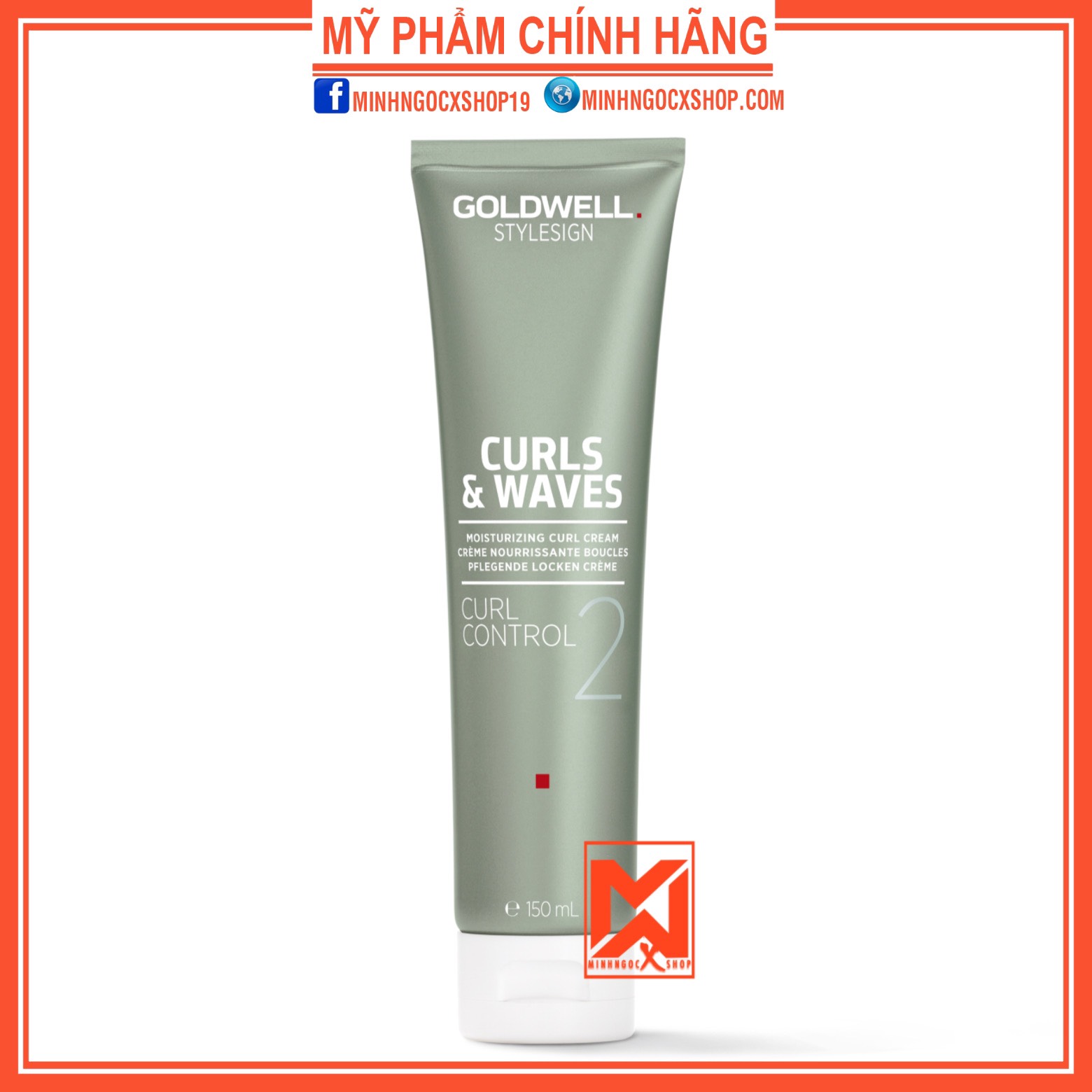Kem tạo kiểu dưỡng ẩm cho tóc xoăn goldwell stylesign curly twist curl control 100ml chính hãng