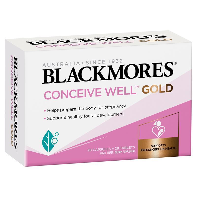 [Hàng chuẩn Úc] Viên uống Blackmores conceive well gold 56 viên hỗ trợ tăng khả năng thụ thai cho nữ nhập khẩu