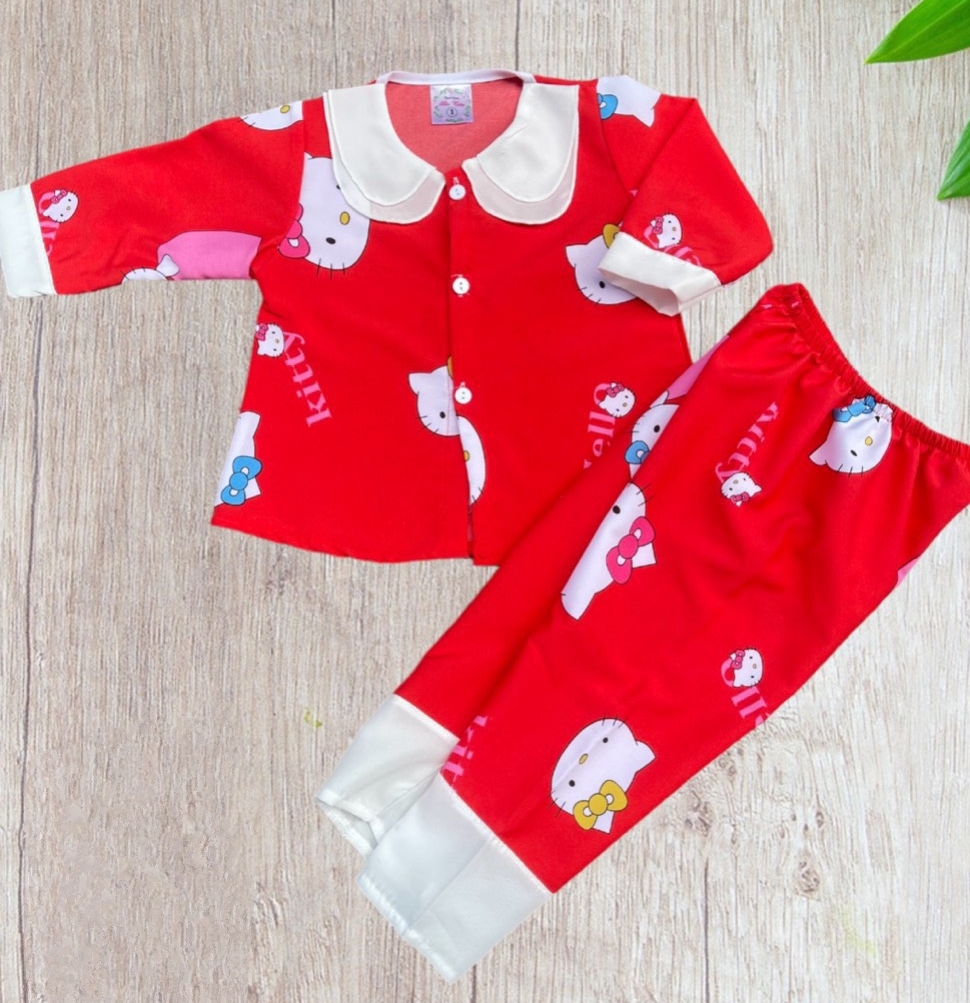 (3 bộ 3 màu  khác nhau) Combo 3 Bộ Tay Dài Cổ Sen Bé (6-10kg)