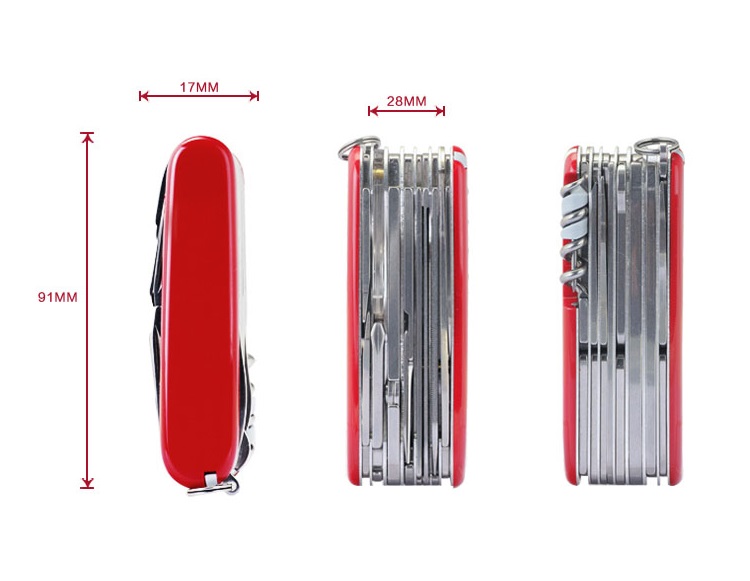 Móc khóa dụng cụ đa năng 17 chức năng
