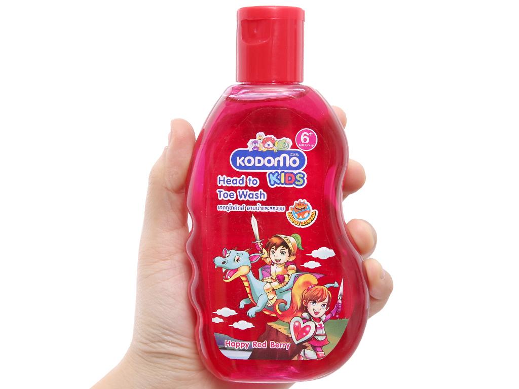 [HCM]Dầu tắm gội Kodomo Happy Red Berry 200ml