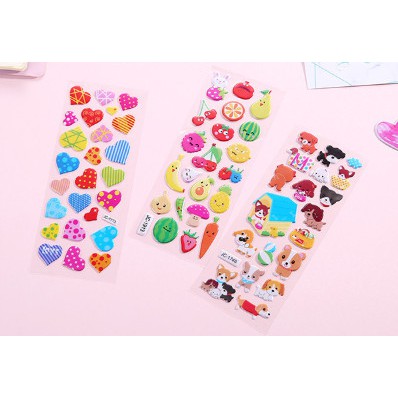 Sticker 3D nổi nhiều mẫu