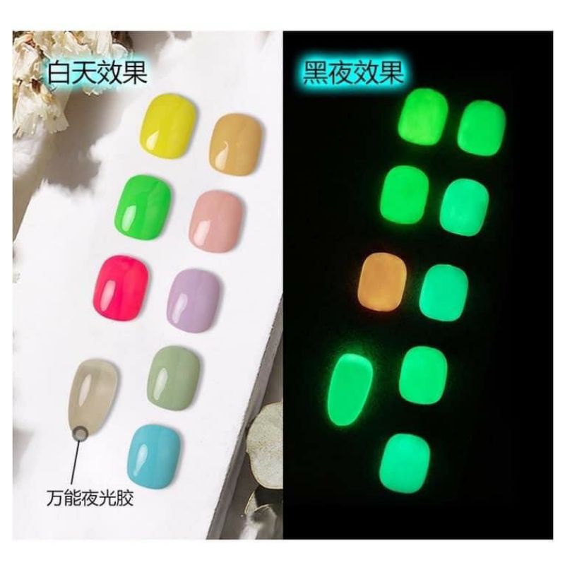 Top Dạ Quang phát sáng (Dùng được cho mọi nền màu sơn gel)