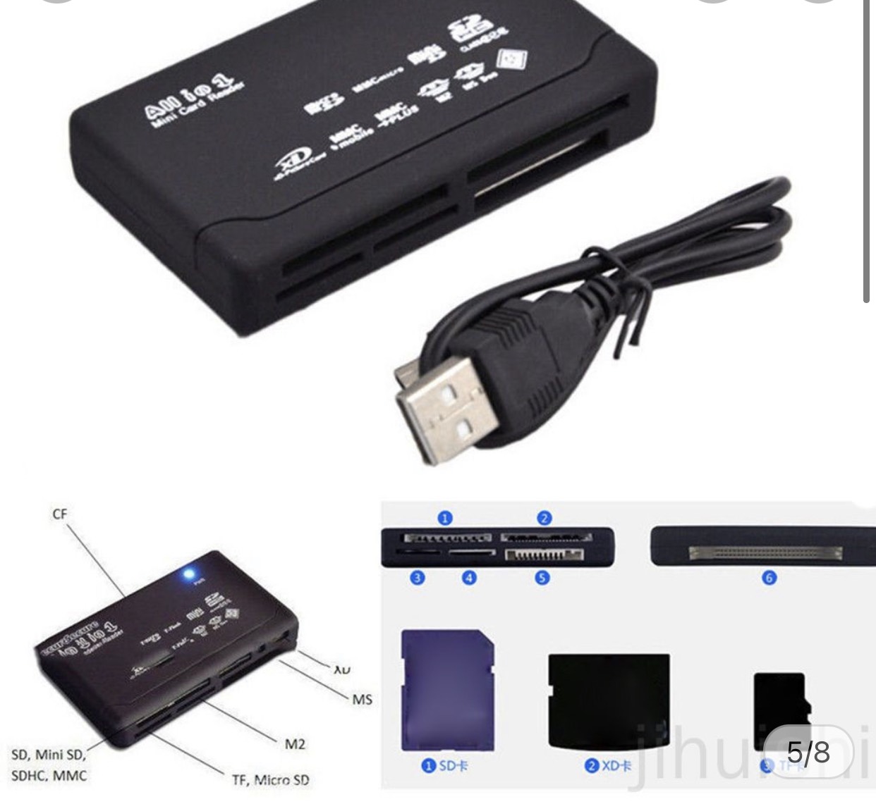 [HCM]Đầu Đọc Thẻ Nhớ đa năng Tf Cf Sd Mini Sd Sdhc Mmc Ms Xd