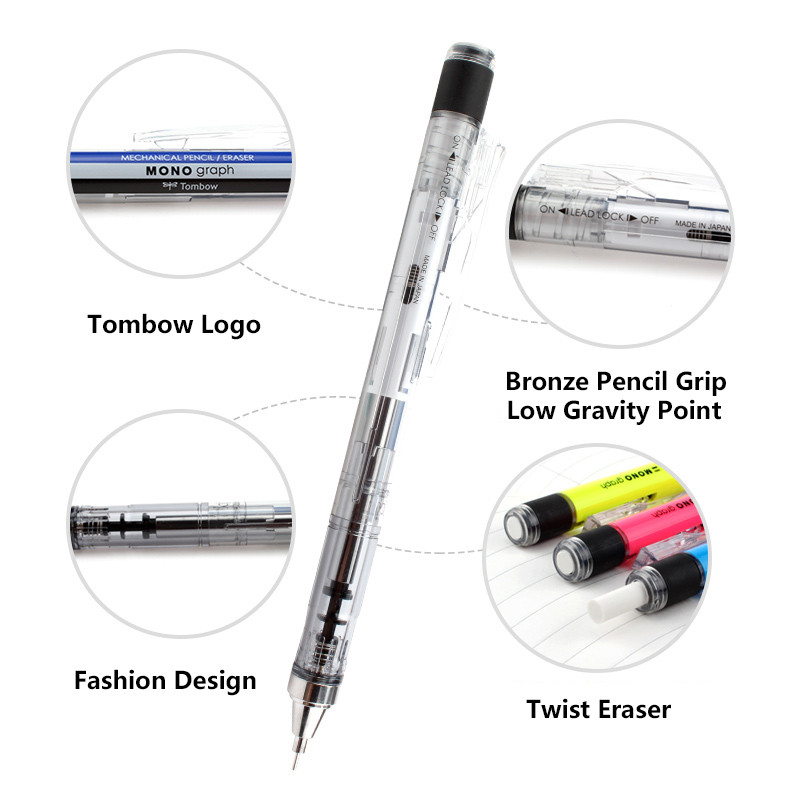 [HCM]BÚT CHÌ BẤM TOMBOW MONO GRAPH 0.7 MM (CHỌN MÀU)
